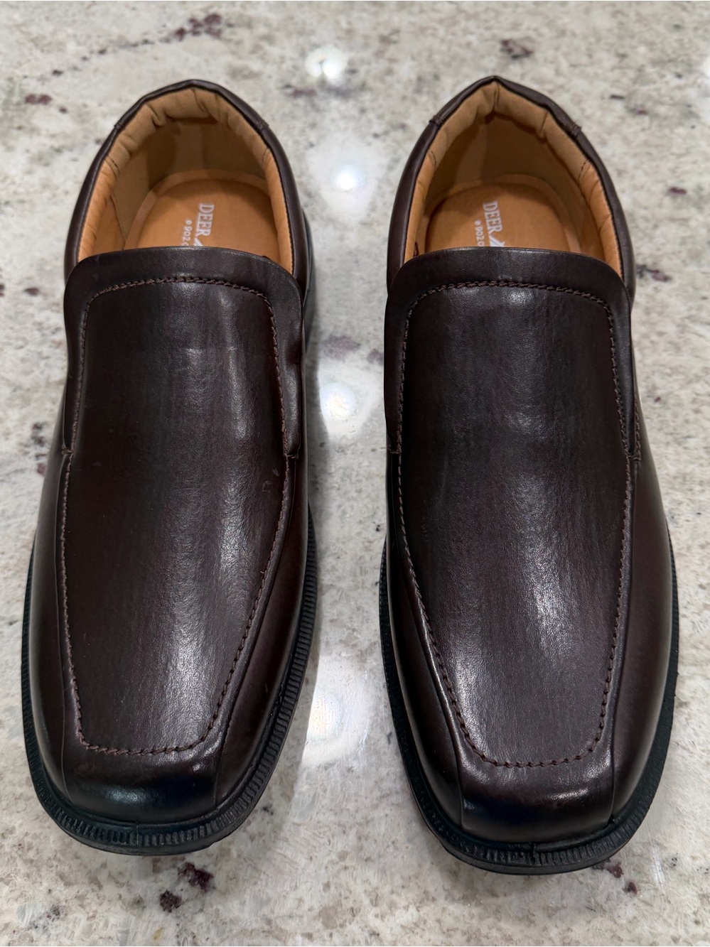 Deer Stags Men’s Dark Brown Slip-On Loafers Size 12W